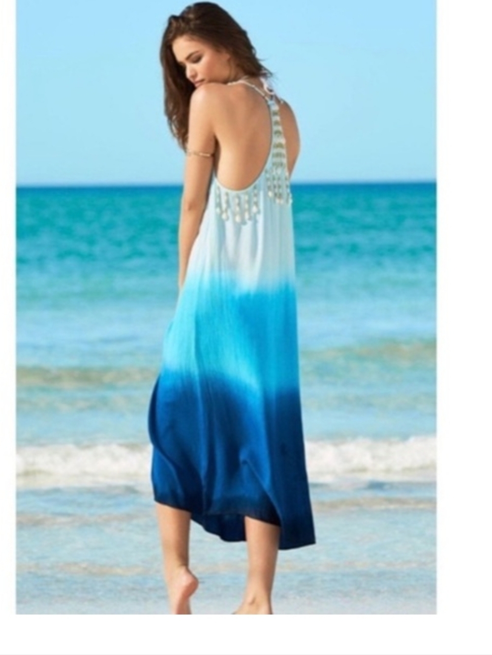Lilly Pulitzer Seashell Ombré Blue dress  / Cover Up Size XS (Fits S-M)